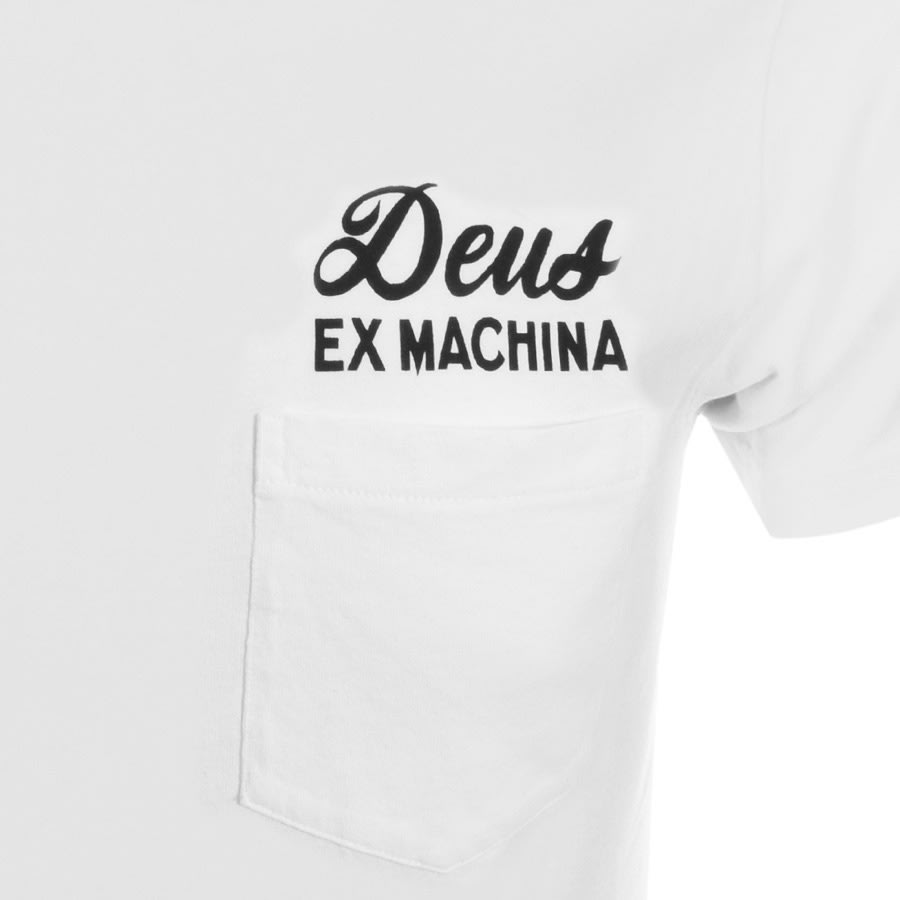 Alternative Image for ProductDeus Ex Machina Pocket Logo T Shirt White3